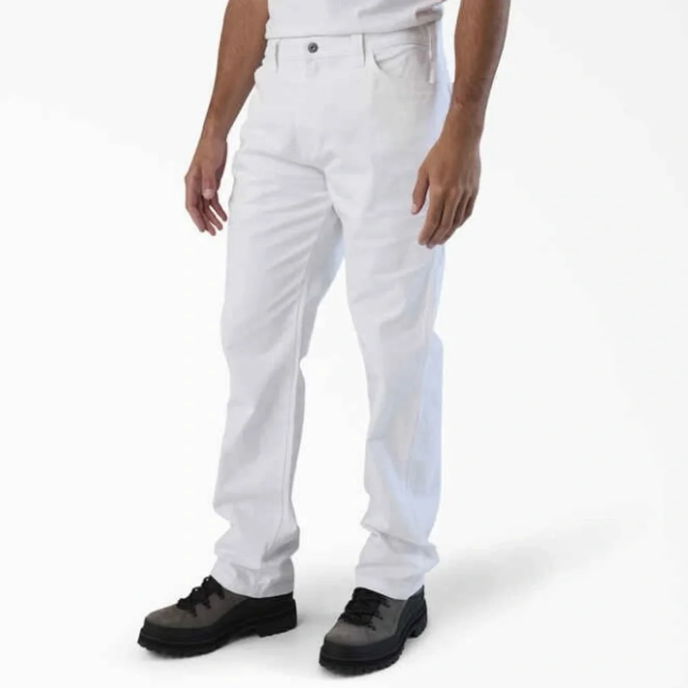 Dickies White Utility Pants Relaxed‎ Fit Painters 42 x 30